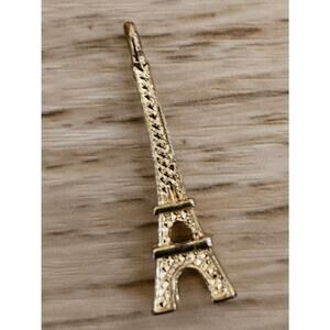 Eiffel Tower Gold Tone Charm Bracelet Paris France Charm Travel Pendant